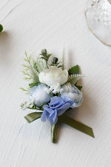 Romantische blaue Prom Handgelenk Corsage für Hochzeitsfeier